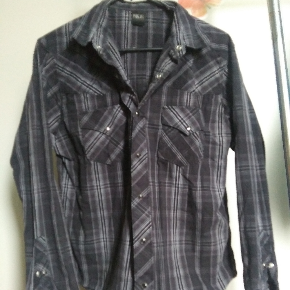 BKE button shirt plaid